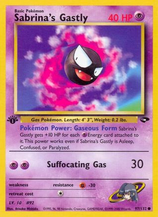 Sabrina's Gastly 97/132 - Gym Challenge Unlimited