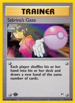 Sabrina's Gaze 125/132 - Gym Heroes 1st Edition