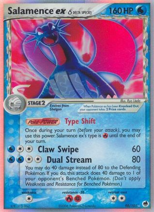 Salamence ex δ 98/101 - Dragon Frontiers Holofoil