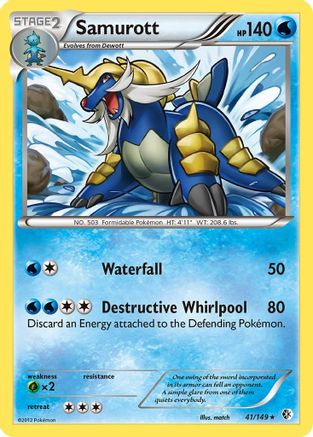 Samurott 41/149 - Boundaries Crossed Holofoil