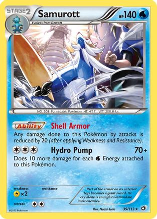 Samurott 39/113 - Legendary Treasures Holofoil