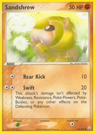 Sandshrew 74/109 - Team Rocket Returns Reverse Holofoil