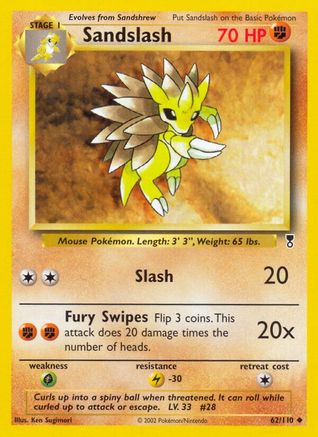 Sandslash 62/110 - Legendary Collection Reverse Holofoil