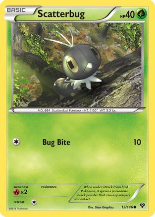 Scatterbug 15/146 - XY Reverse Holofoil