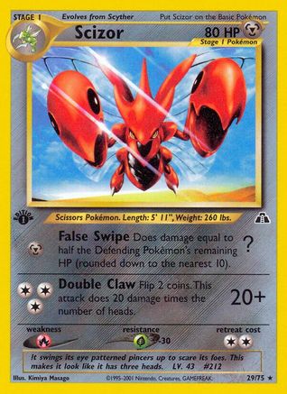 Scizor 29/75 - Neo Discovery Unlimited