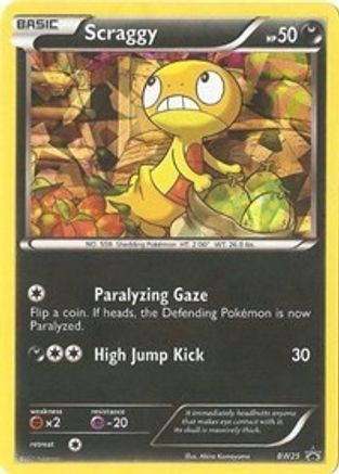 Scraggy BW25/101 - BW Black Star Promos Holofoil