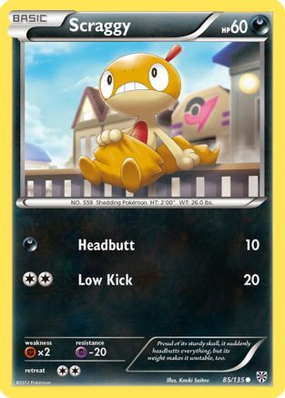 Scraggy 85/135 - Plasma Storm Reverse Holofoil