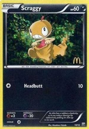 Scraggy - 10/12 10/12 - McDonalds Promos 2012 Holofoil