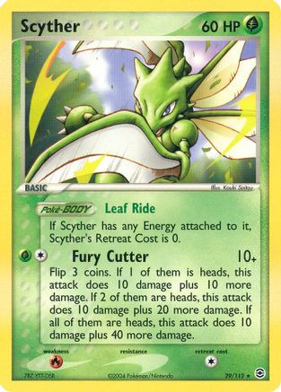 Scyther 29/112 - FireRed & LeafGreen Reverse Holofoil