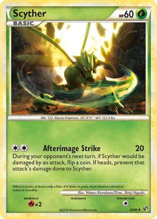 Scyther (36) 36/90 - Undaunted Reverse Holofoil