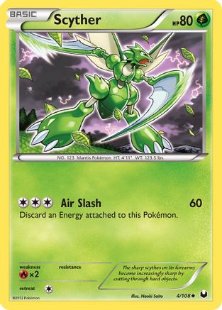 Scyther 4/108 - Dark Explorers Reverse Holofoil