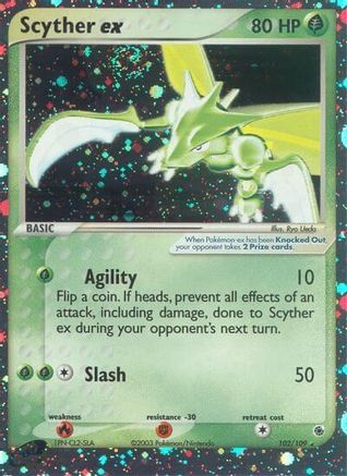 Scyther ex 102/109 - Ruby & Sapphire Holofoil