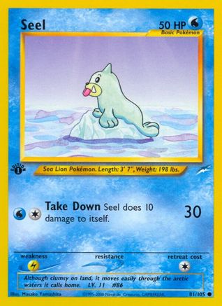 Seel 81/105 - Neo Destiny 1st Edition