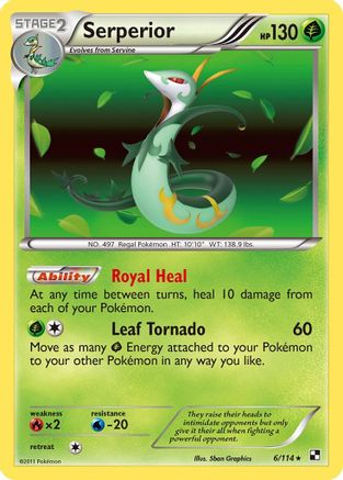 Serperior 6/114 - Black & White Holofoil