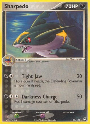 Sharpedo 38/108 - Power Keepers Reverse Holofoil