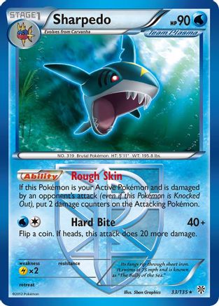 Sharpedo 33/135 - Plasma Storm