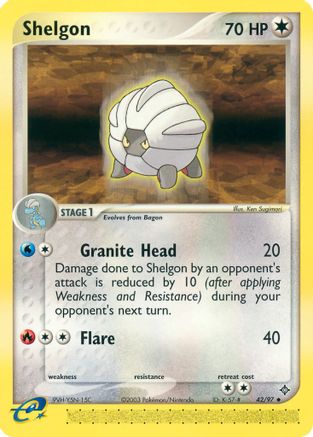 Shelgon 42/97 - Dragon Reverse Holofoil