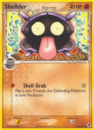 Shellder (Delta Species) 63/101 - Dragon Frontiers