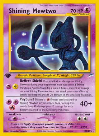 Shining Mewtwo 109/105 - Neo Destiny 1st Edition Holofoil