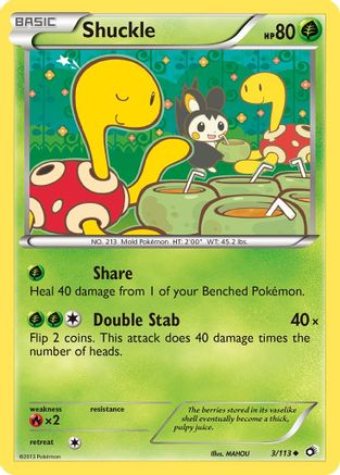 Shuckle 3/113 - Legendary Treasures