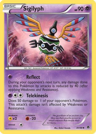 Sigilyph (41) 41/98 - Emerging Powers Reverse Holofoil