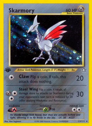 Skarmory 13/111 - Neo Genesis 1st Edition Holofoil