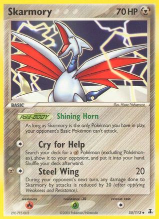 Skarmory 55/113 - Delta Species Reverse Holofoil