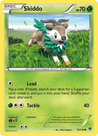 Skiddo 18/146 - XY Reverse Holofoil