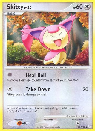 Skitty 93/127 - Platinum Reverse Holofoil