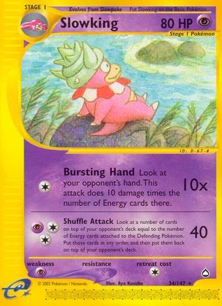 Slowking 34/147 - Aquapolis Reverse Holofoil