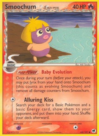 Smoochum (Delta Species) 64/101 - Dragon Frontiers Reverse Holofoil