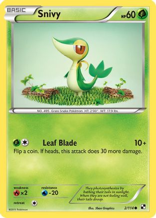 Snivy 2/114 - Black & White