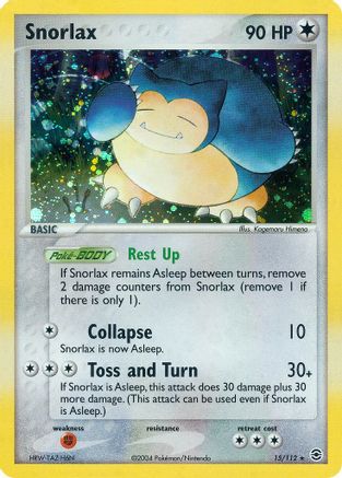 Snorlax 15/112 - FireRed & LeafGreen Holofoil