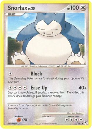 Snorlax 37/130 - Diamond & Pearl