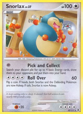Snorlax (33) 33/111 - Rising Rivals