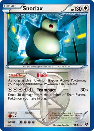 Snorlax 101/135 - Plasma Storm