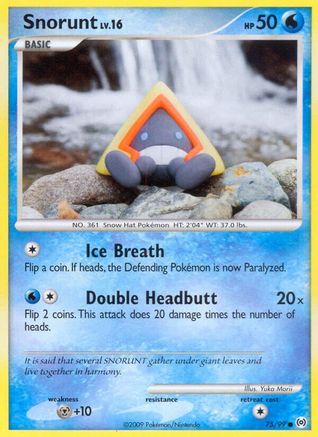 Snorunt 75/99 - Arceus Reverse Holofoil