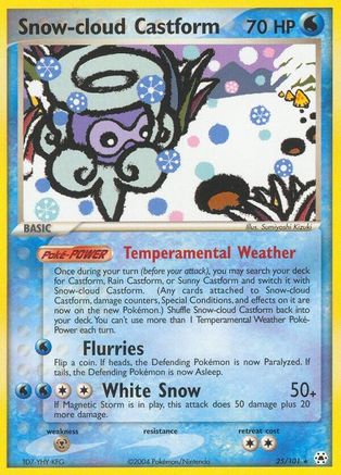 Snow-cloud Castform 25/101 - Hidden Legends