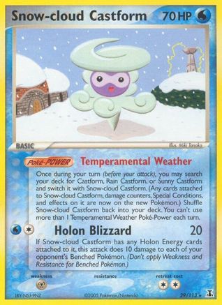 Snow-cloud Castform 29/113 - Delta Species Reverse Holofoil