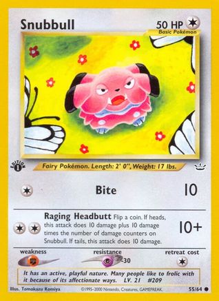 Snubbull 55/64 - Neo Revelation 1st Edition