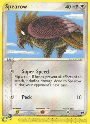 Spearow 81/100 - Sandstorm