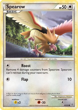 Spearow 62/95 - Unleashed Reverse Holofoil