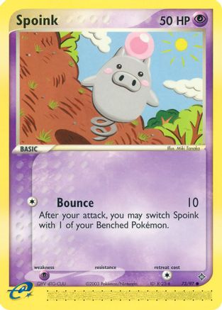 Spoink 73/97 - Dragon Reverse Holofoil