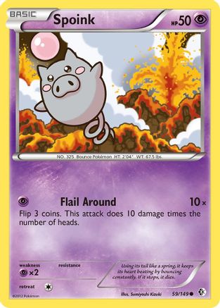 Spoink 59/149 - Boundaries Crossed Reverse Holofoil