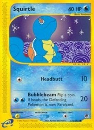 Squirtle 132/165 - Expedition Base Set