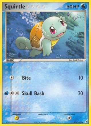 Squirtle - 063/100 63/100 - Crystal Guardians