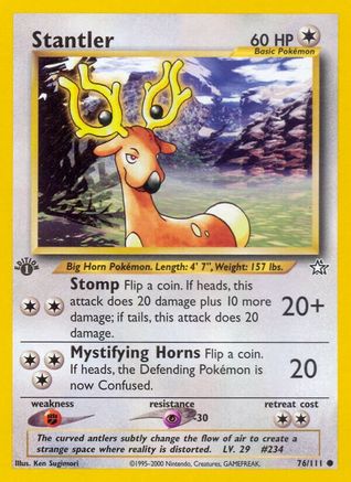 Stantler 76/111 - Neo Genesis 1st Edition