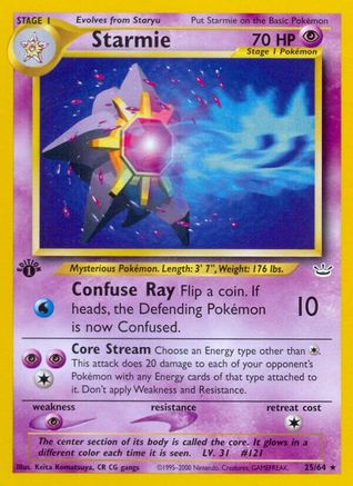 Starmie 25/64 - Neo Revelation 1st Edition