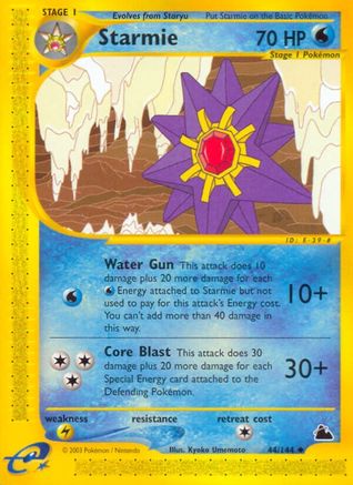 Starmie 44/144 - Skyridge Reverse Holofoil