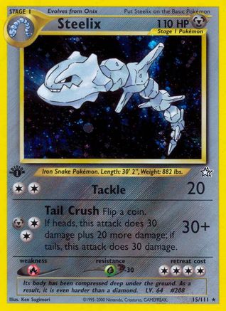 Steelix 15/111 - Neo Genesis 1st Edition Holofoil